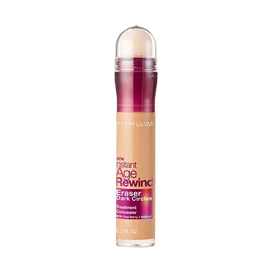 Maybelline Instant Age Rewind Eraser Dark Circles Treatment Multi-Use Concealer, 110, 1 Count (Packaging May Vary)