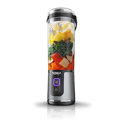 Ninja Blast Portable Blender, Cordless, 18oz. Vessel, Personal Blender For-Shakes and Smoothies, BPA Free, Leakproof-Lid and Sip Spout, USB-C Rechargeable, Dishwasher Safe Parts, Denim Blue, BC151ND