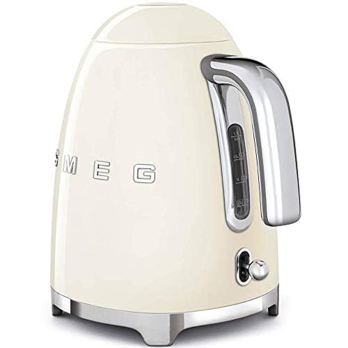 SMEG 50's Retro Style Electric Water Kettle with Automatic Shutoff, Removable Base, and Water Indicator, KLF03PBUS, Pastel Blue