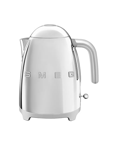 SMEG 50's Retro Style Electric Water Kettle with Automatic Shutoff, Removable Base, and Water Indicator, KLF03PBUS, Pastel Blue