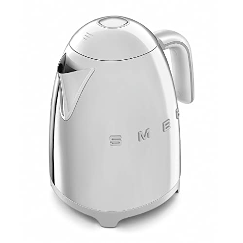 SMEG 50's Retro Style Electric Water Kettle with Automatic Shutoff, Removable Base, and Water Indicator, KLF03PBUS, Pastel Blue