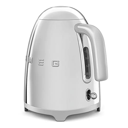 SMEG 50's Retro Style Electric Water Kettle with Automatic Shutoff, Removable Base, and Water Indicator, KLF03PBUS, Pastel Blue