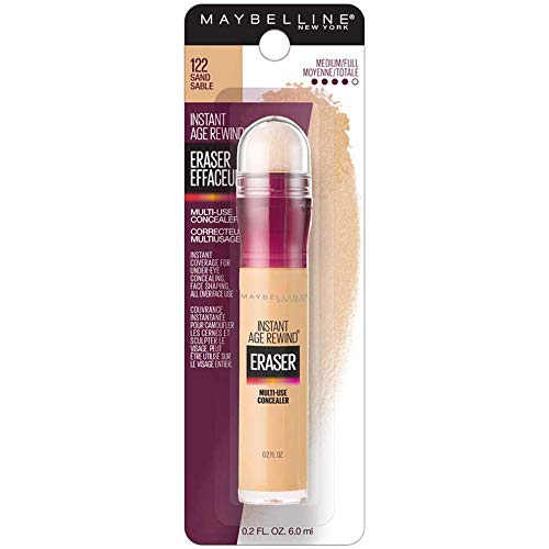 Maybelline Instant Age Rewind Eraser Dark Circles Treatment Multi-Use Concealer, 110, 1 Count (Packaging May Vary)