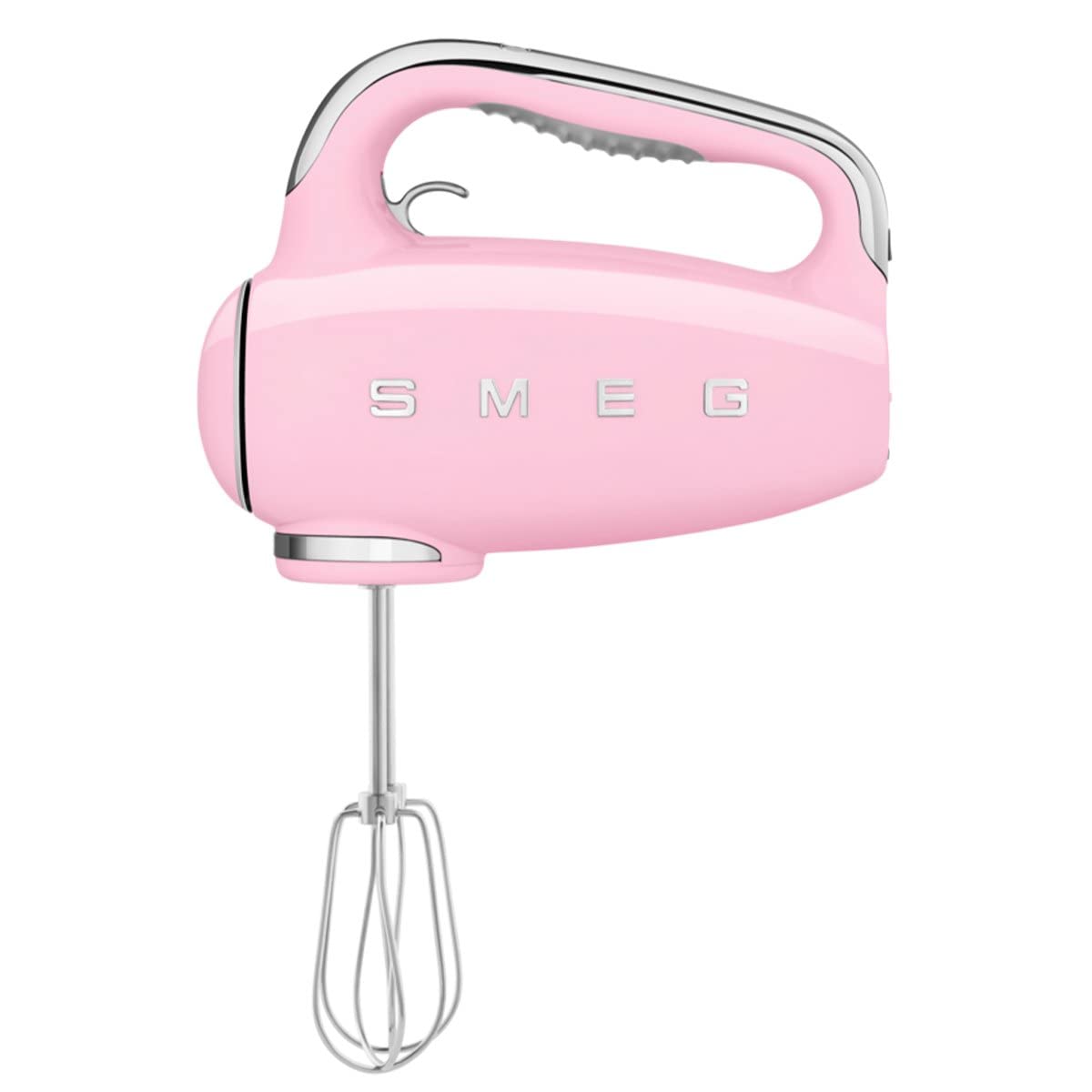 SMEG Black 50's Retro Style Electric Hand Mixer with Set of Beaters, Set of Dough Hooks and Set of Whisks