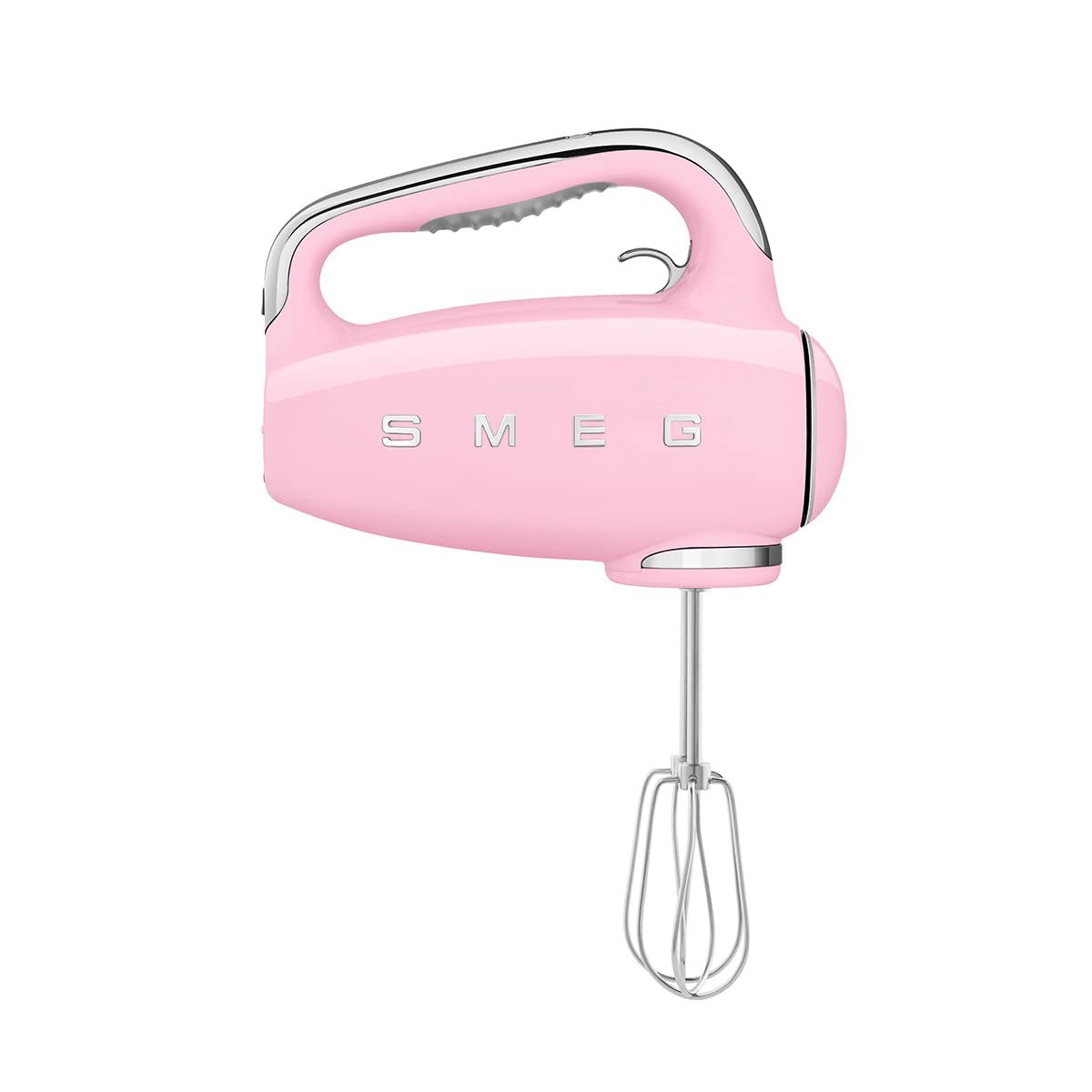 SMEG Black 50's Retro Style Electric Hand Mixer with Set of Beaters, Set of Dough Hooks and Set of Whisks