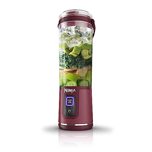 Ninja Blast Portable Blender, Cordless, 18oz. Vessel, Personal Blender For-Shakes and Smoothies, BPA Free, Leakproof-Lid and Sip Spout, USB-C Rechargeable, Dishwasher Safe Parts, Denim Blue, BC151ND