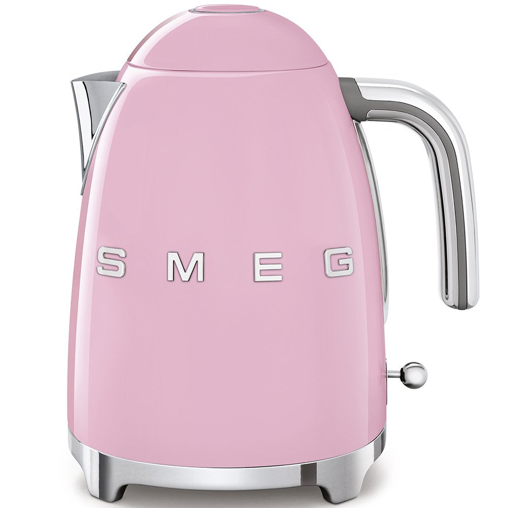 SMEG 50's Retro Style Electric Water Kettle with Automatic Shutoff, Removable Base, and Water Indicator, KLF03PBUS, Pastel Blue