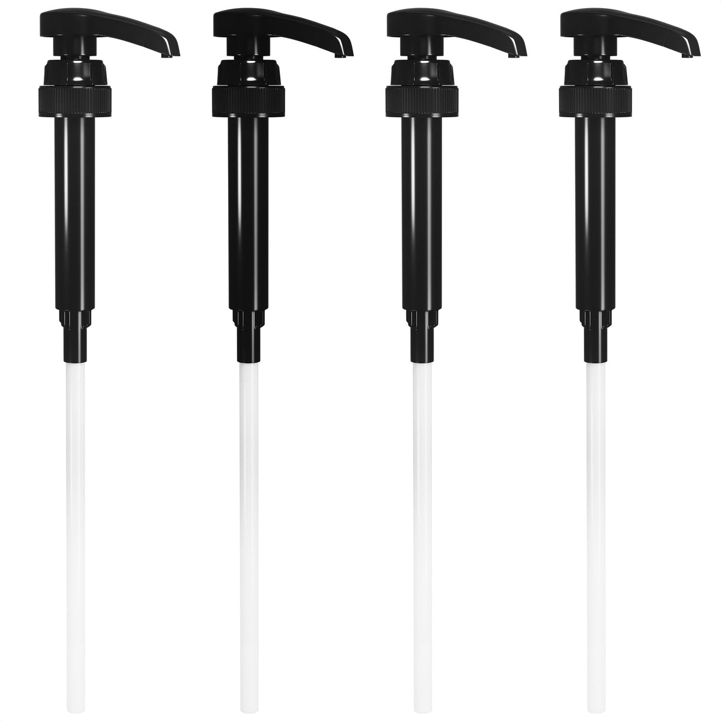 4Pcs Coffee Syrup Pump Dispenser - Coffee Syrup Pumps Torani Syrup Pump for Syrup Bottle Pumps for Coffee Syrup Bottle Coffee Pumps for Syrup Bottle - Skinny Syrup Pump for Bottle Syrup Dispenser Pump