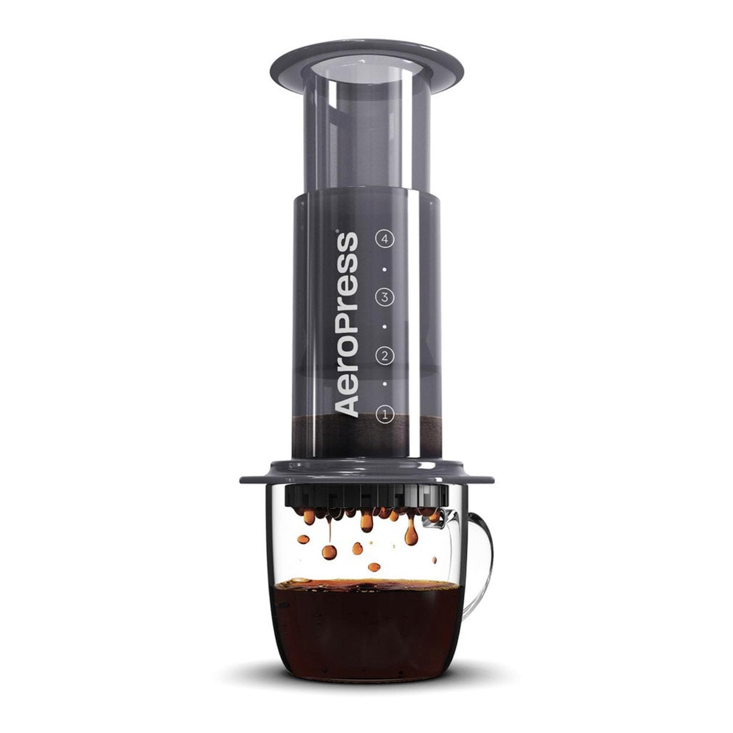 AeroPress Original Coffee and Espresso-style Maker, Barista Level Portable Coffee Maker with Chamber, Plunger, & Filters, Quick Coffee and Espresso Maker