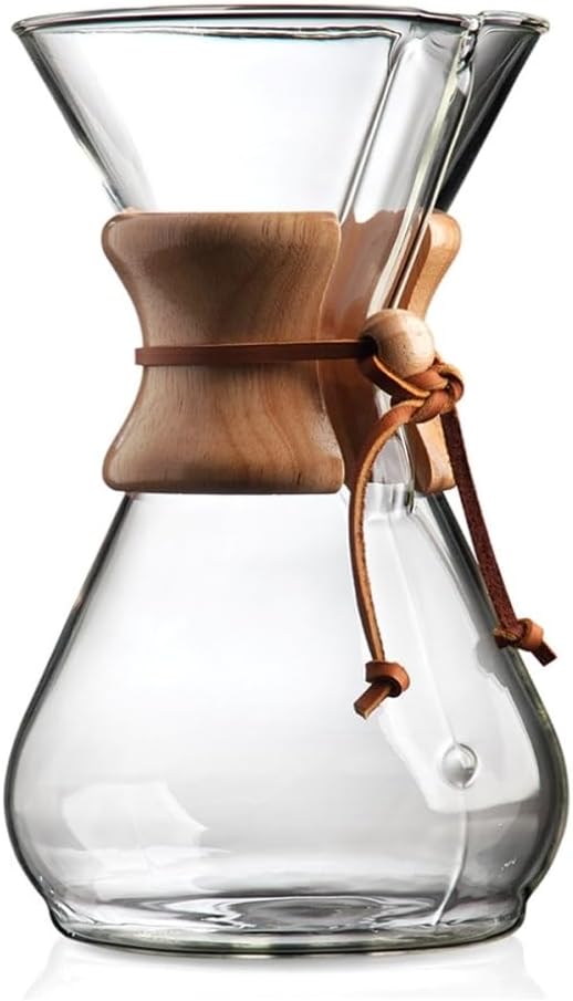 Chemex Pour-Over Glass Coffeemaker - Classic Series - 8-Cup - Exclusive Packaging