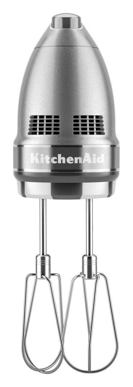 KitchenAid 9-Speed Digital Hand Mixer with Turbo Beater II Accessories and Pro Whisk - Candy Apple Red