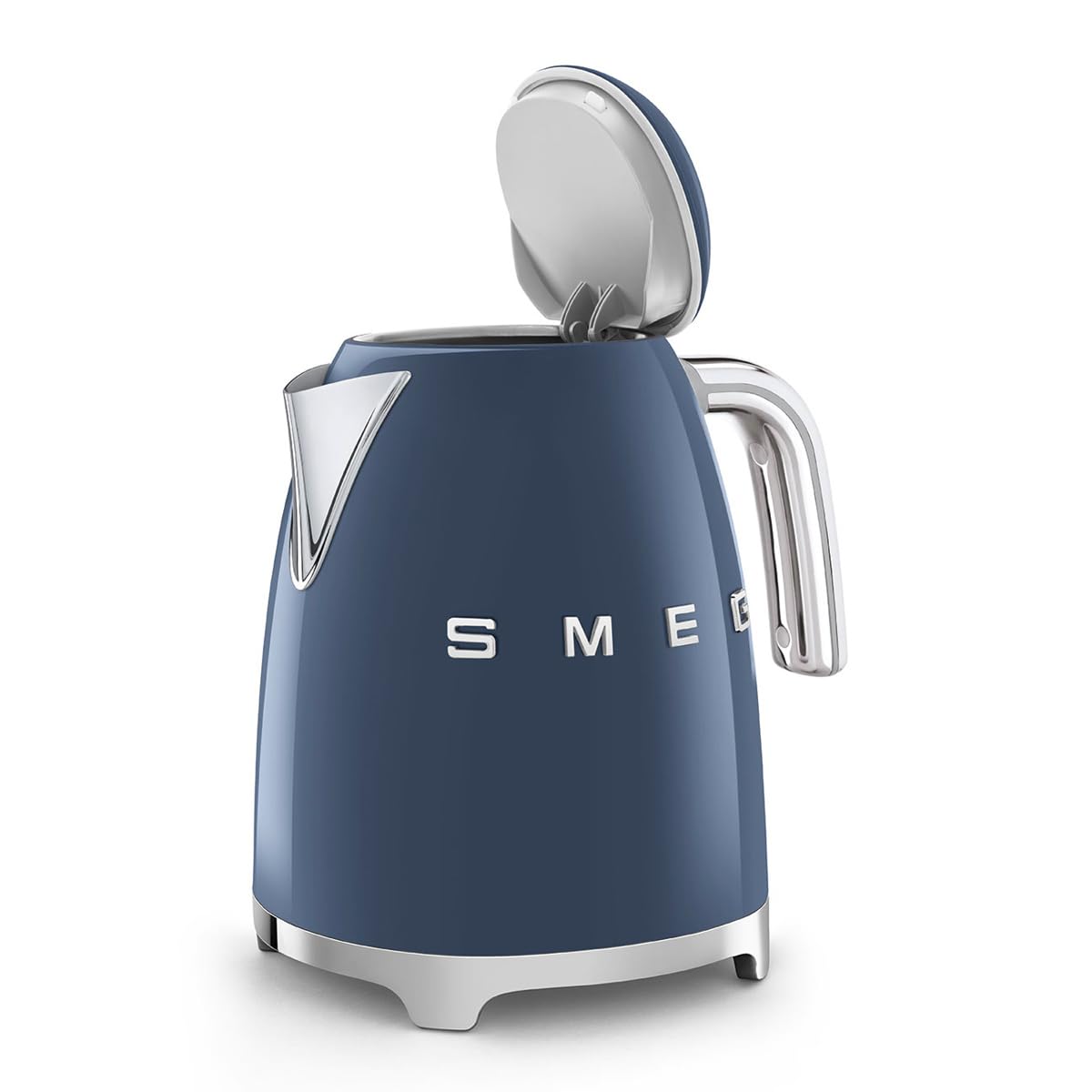 SMEG 50's Retro Style Electric Water Kettle with Automatic Shutoff, Removable Base, and Water Indicator, KLF03PBUS, Pastel Blue