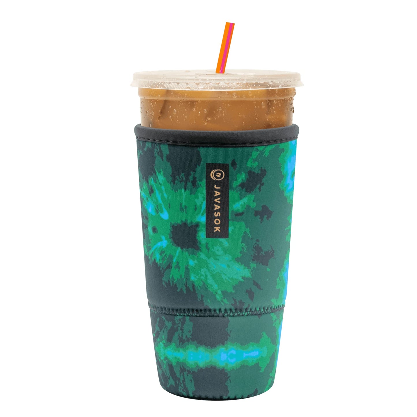 Sok It Java Sok Iced Coffee & Cold Soda Insulated Neoprene Cup Sleeve (English Garden Picnic, Medium: 22-28oz)