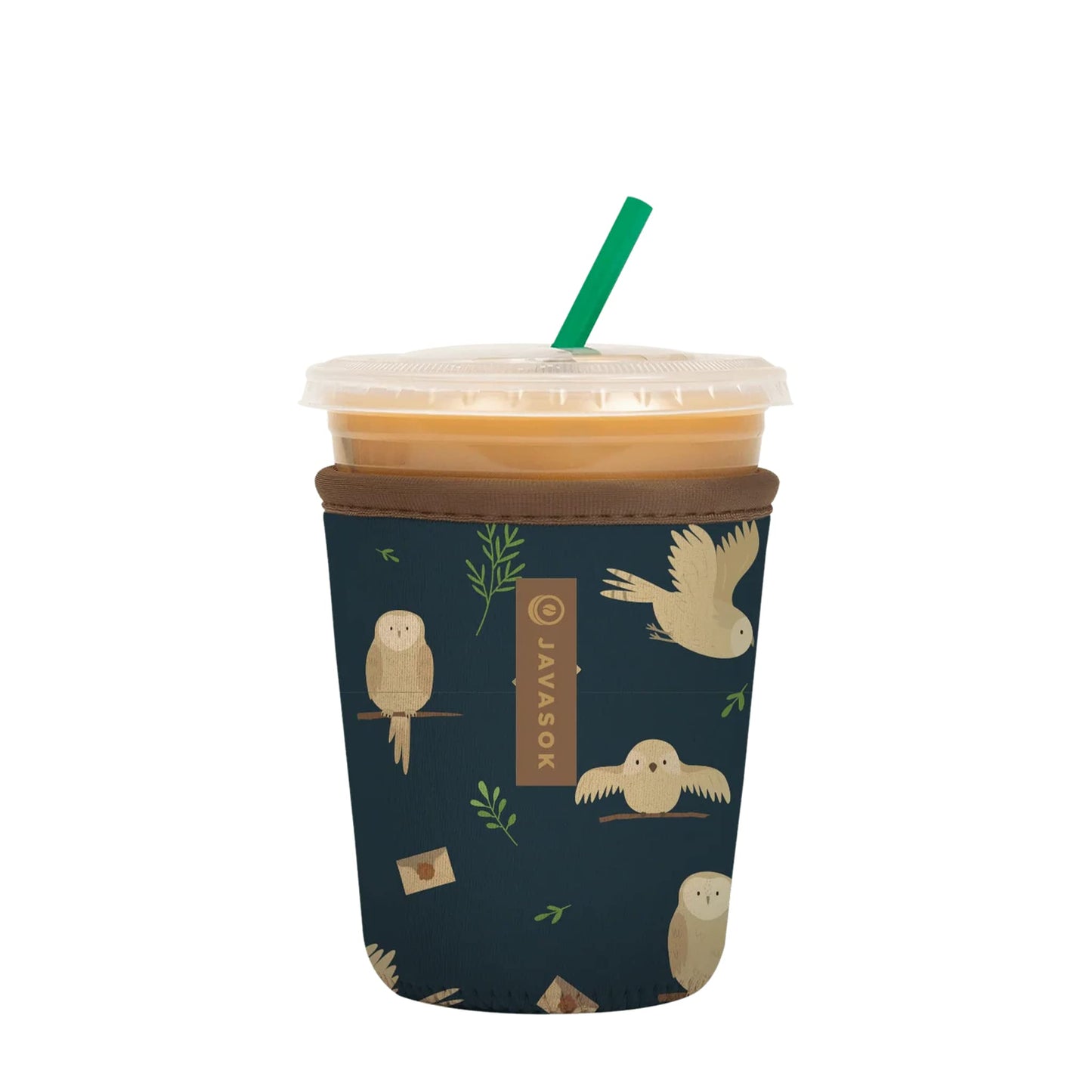 Sok It Java Sok Iced Coffee & Cold Soda Insulated Neoprene Cup Sleeve (English Garden Picnic, Medium: 22-28oz)