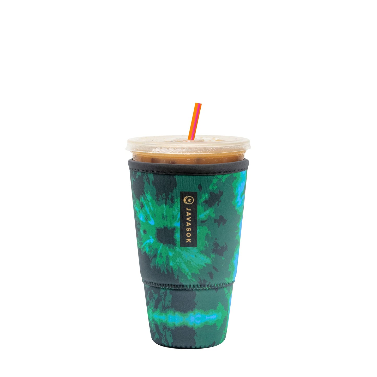 Sok It Java Sok Iced Coffee & Cold Soda Insulated Neoprene Cup Sleeve (English Garden Picnic, Medium: 22-28oz)