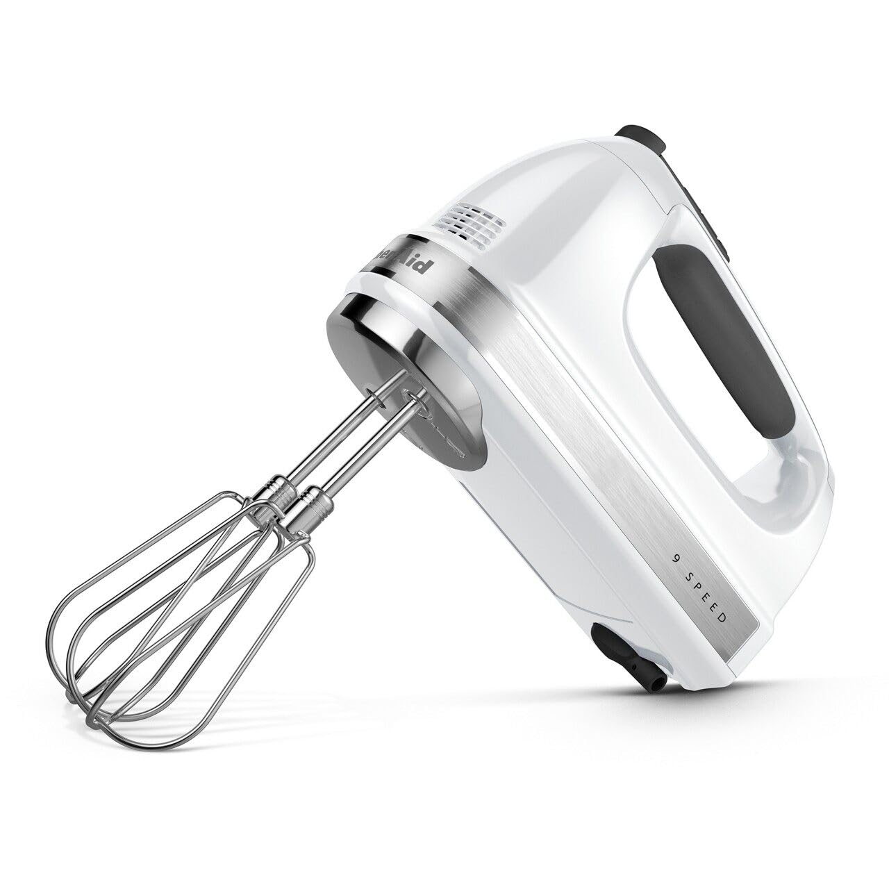 KitchenAid 9-Speed Digital Hand Mixer with Turbo Beater II Accessories and Pro Whisk - Candy Apple Red