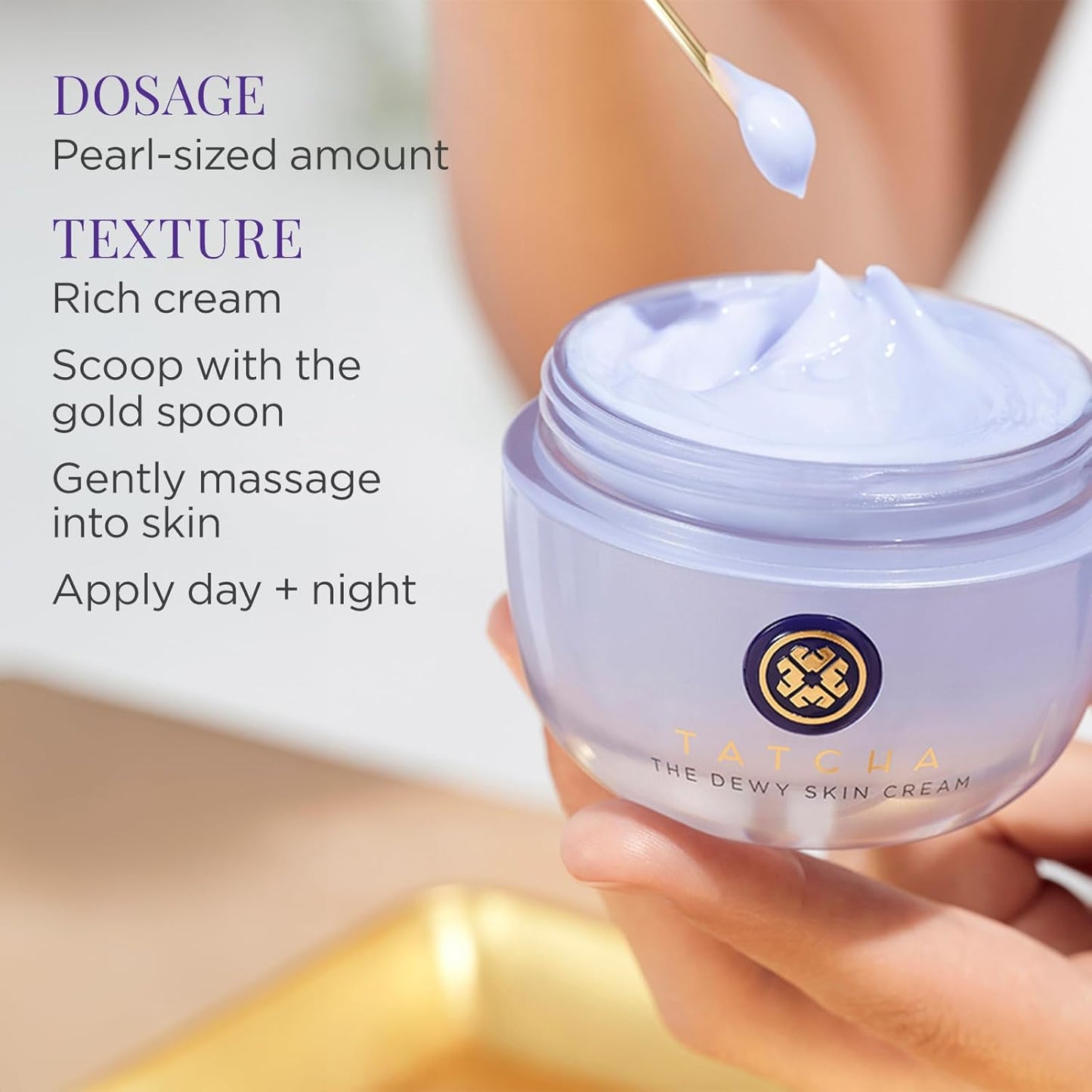 TATCHA The Dewy Skin Cream | Rich Face Cream to Hydrate, Plump and Protect Dry and Combo Skin, 50 ml | 1.7 oz