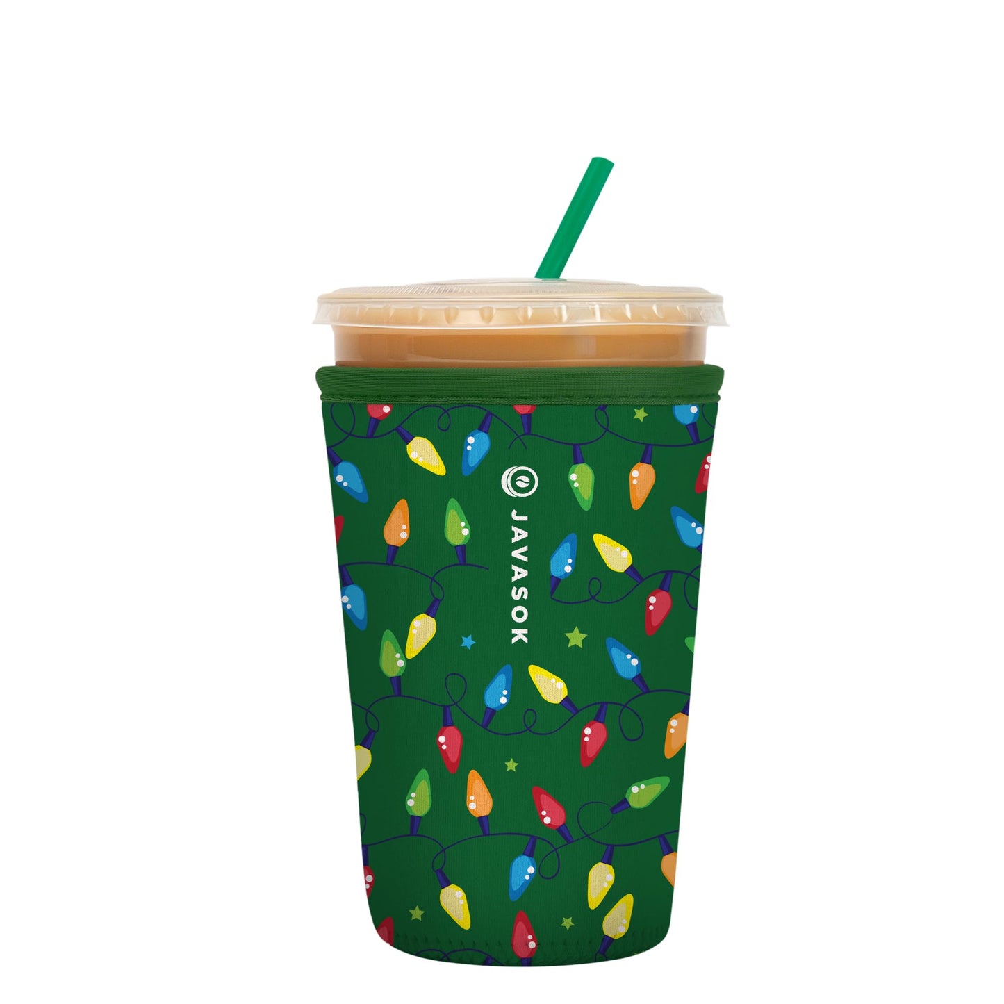 Sok It Java Sok Iced Coffee & Cold Soda Insulated Neoprene Cup Sleeve (English Garden Picnic, Medium: 22-28oz)