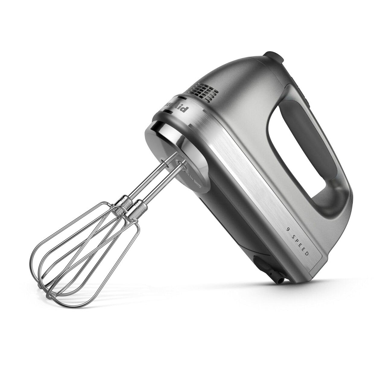 KitchenAid 9-Speed Digital Hand Mixer with Turbo Beater II Accessories and Pro Whisk - Candy Apple Red