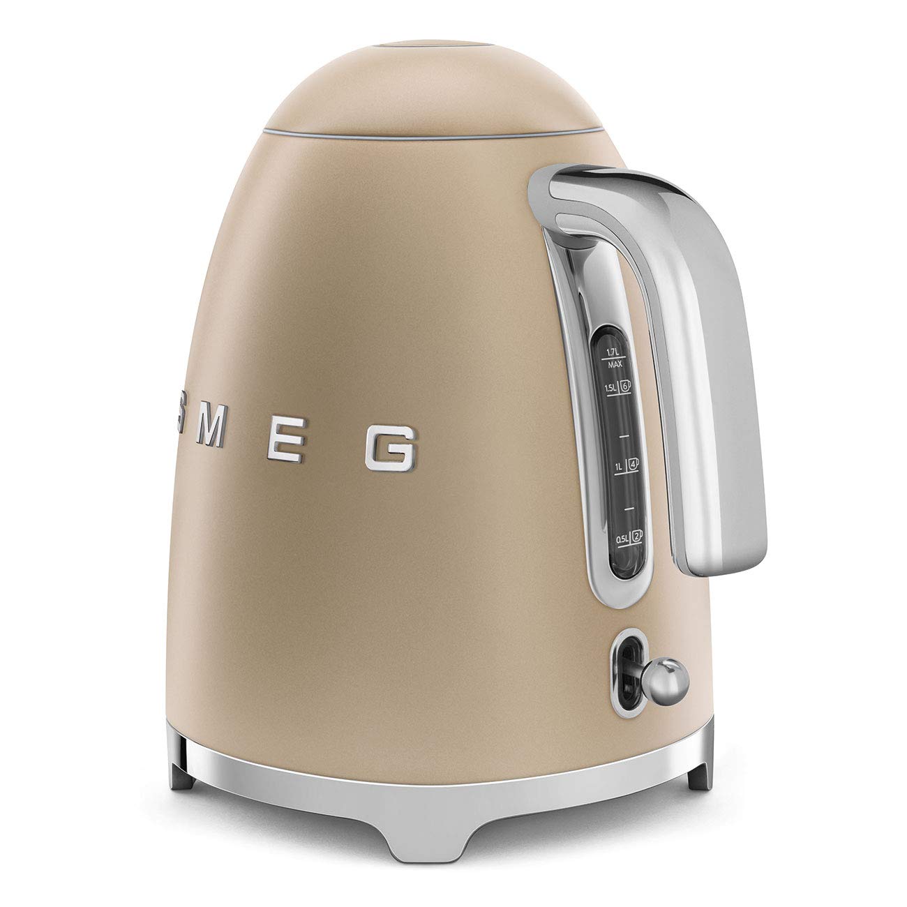 SMEG 50's Retro Style Electric Water Kettle with Automatic Shutoff, Removable Base, and Water Indicator, KLF03PBUS, Pastel Blue