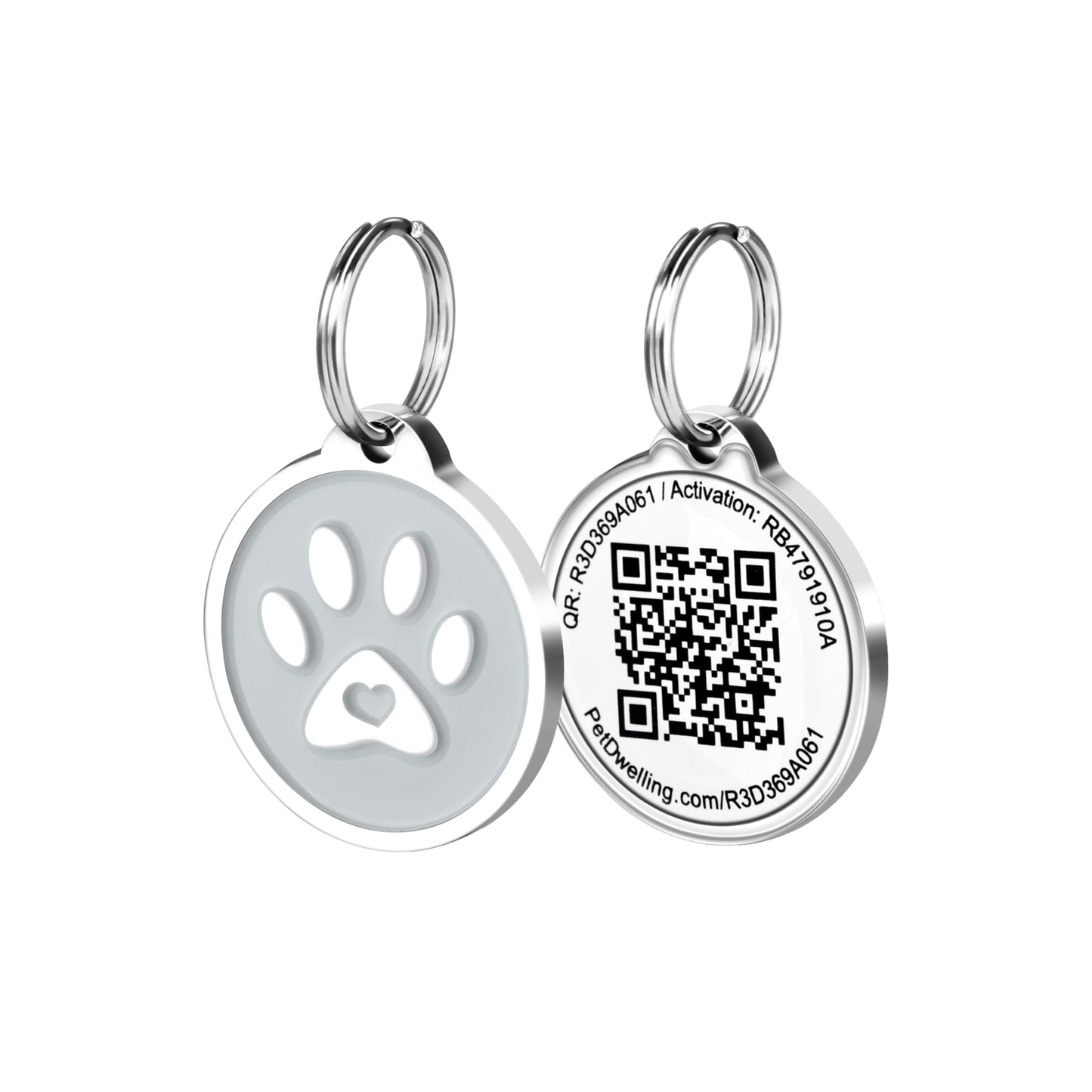 Premium Pet ID Tag for Dogs and Cats: Easy Scan QR Code, Instant Online Pet Profile Access, & Scan Location Alerts(Lux Gold Black Paw)