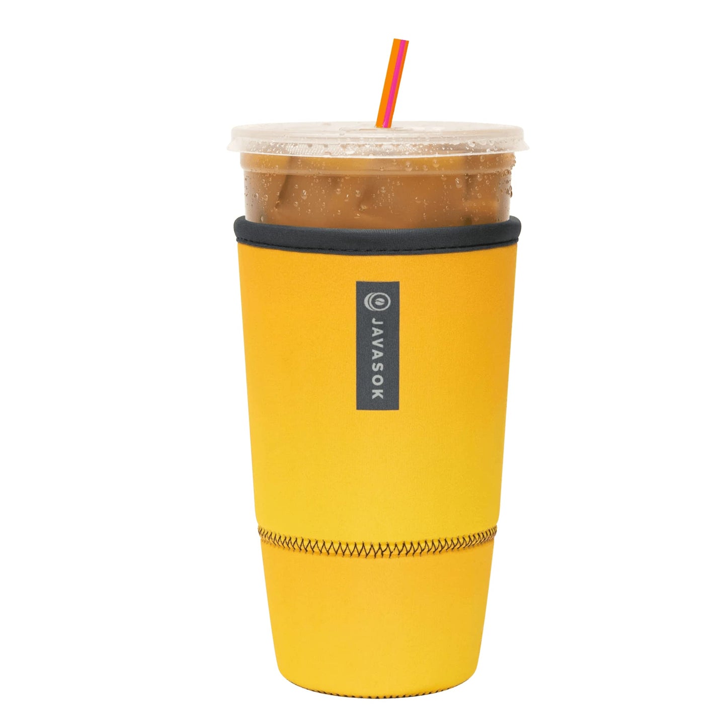 Sok It Java Sok Iced Coffee & Cold Soda Insulated Neoprene Cup Sleeve (English Garden Picnic, Medium: 22-28oz)