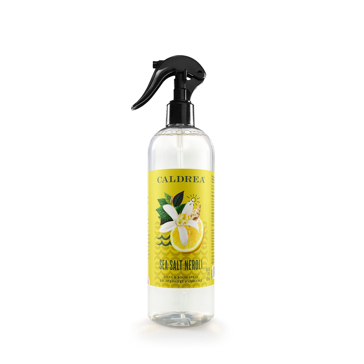 Caldrea Multi-surface Countertop Spray Cleaner, Made with Vegetable Protein Extract, Sea Salt Neroli Scent, 16 oz