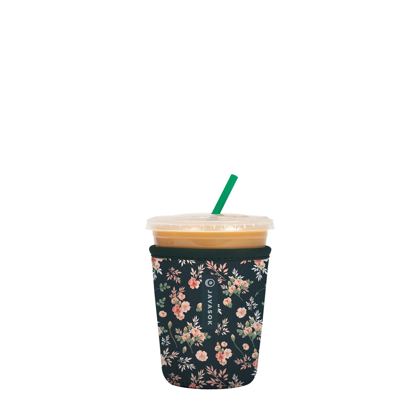 Sok It Java Sok Iced Coffee & Cold Soda Insulated Neoprene Cup Sleeve (English Garden Picnic, Medium: 22-28oz)