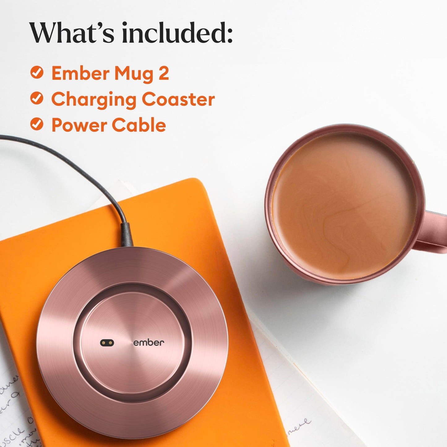 Ember Temperature Control Smart Mug 2, 10 Oz, App-Controlled Heated Coffee Mug with 80 Min Battery Life and Improved Design, Copper