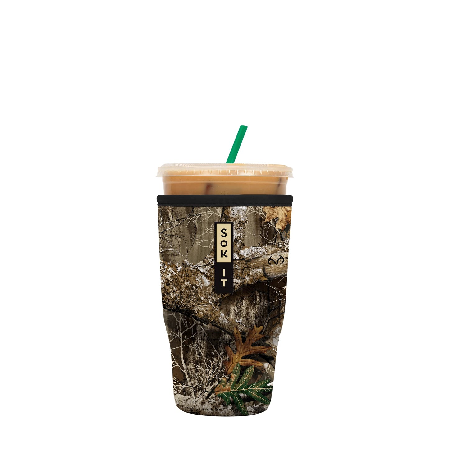 Sok It Java Sok Iced Coffee & Cold Soda Insulated Neoprene Cup Sleeve (English Garden Picnic, Medium: 22-28oz)