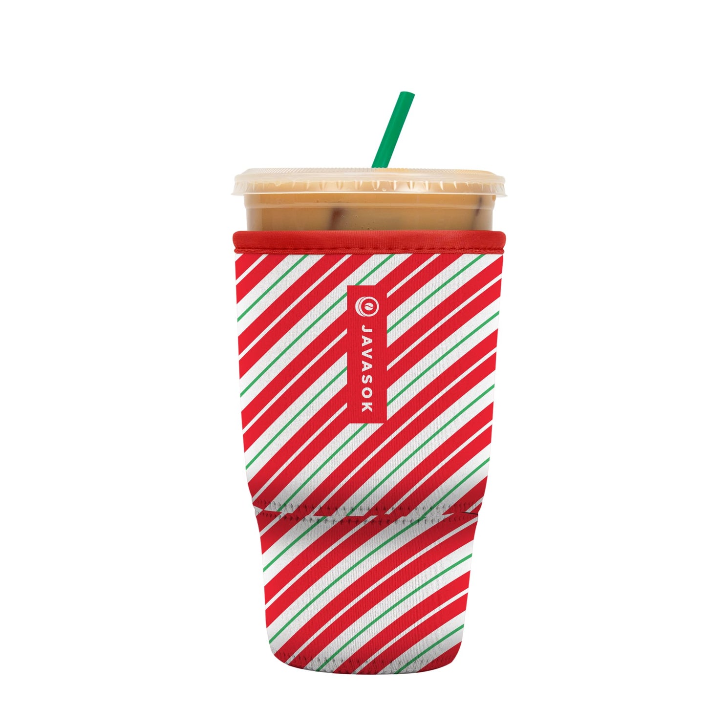 Sok It Java Sok Iced Coffee & Cold Soda Insulated Neoprene Cup Sleeve (English Garden Picnic, Medium: 22-28oz)