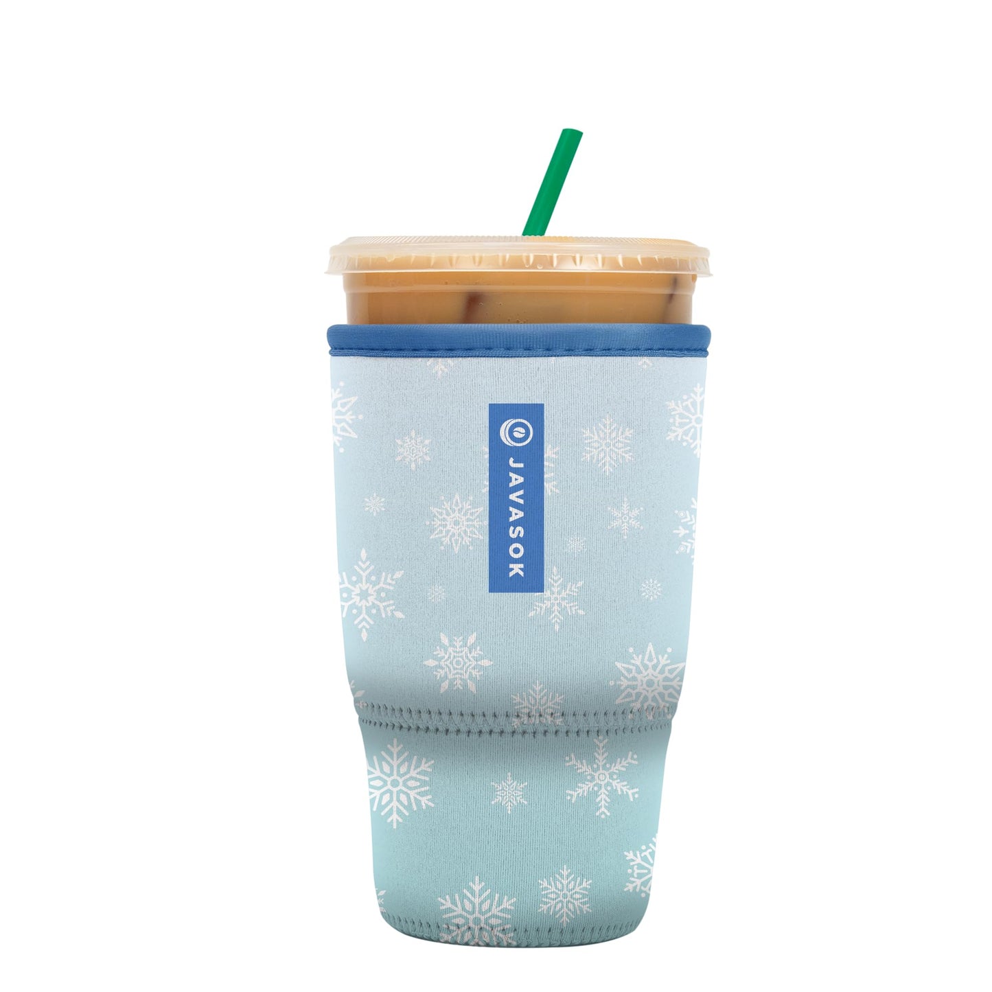 Sok It Java Sok Iced Coffee & Cold Soda Insulated Neoprene Cup Sleeve (English Garden Picnic, Medium: 22-28oz)