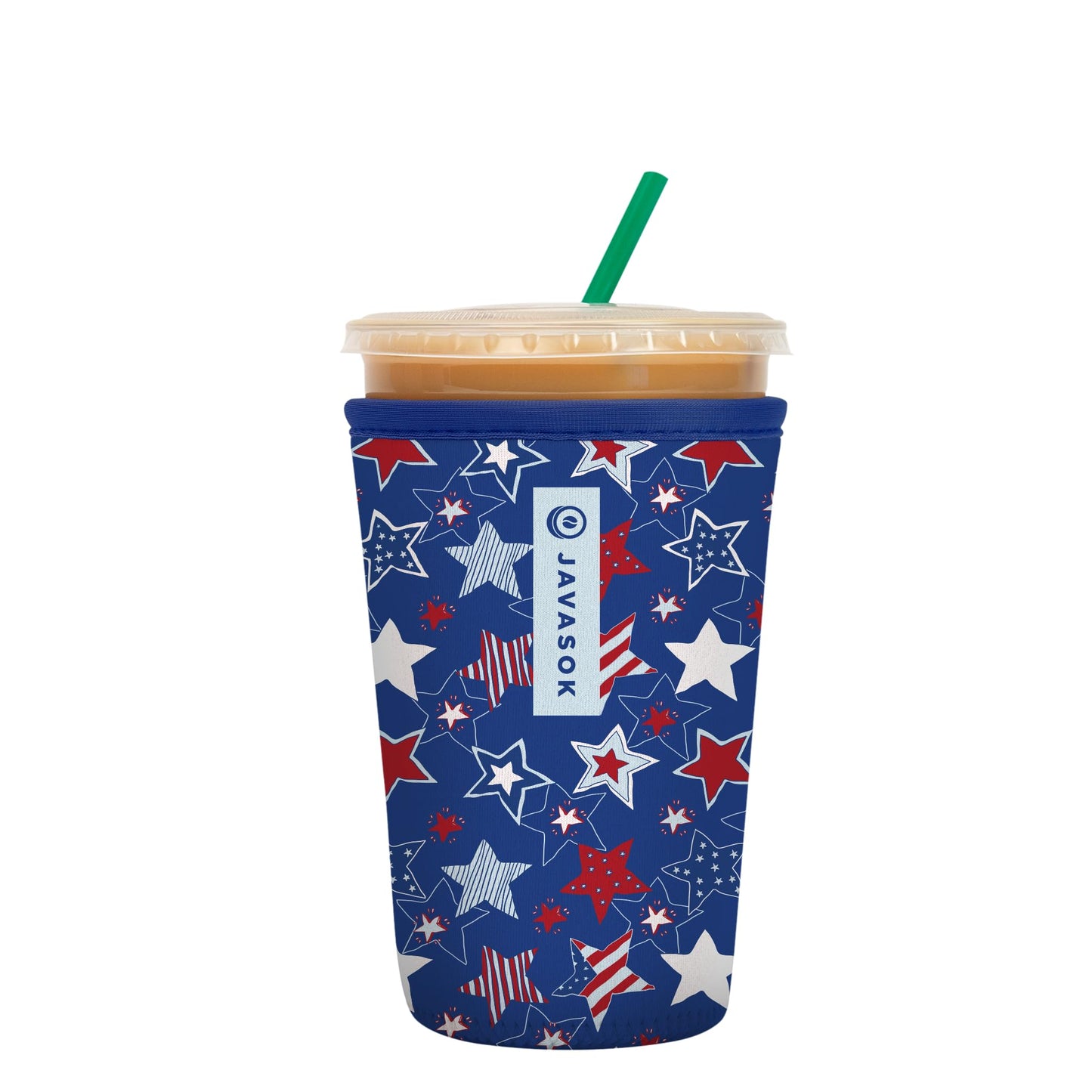 Sok It Java Sok Iced Coffee & Cold Soda Insulated Neoprene Cup Sleeve (English Garden Picnic, Medium: 22-28oz)