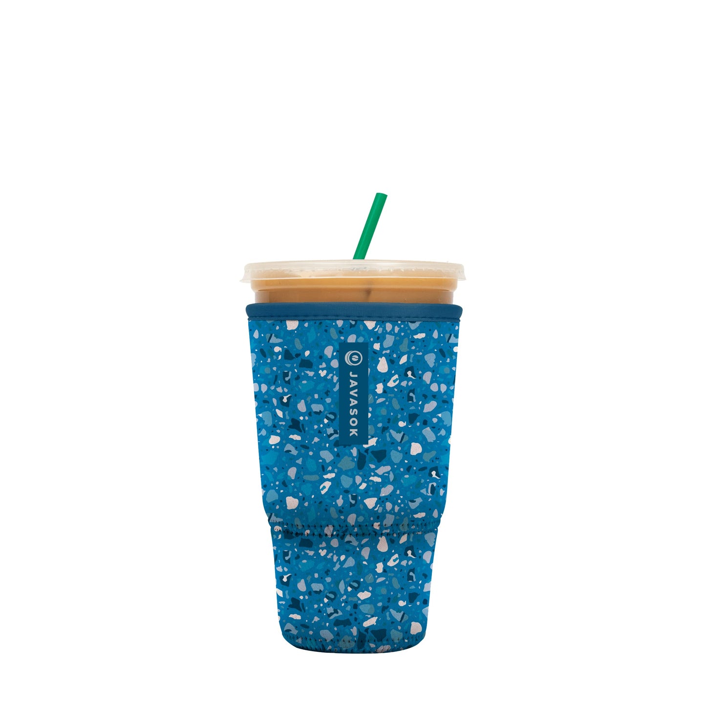 Sok It Java Sok Iced Coffee & Cold Soda Insulated Neoprene Cup Sleeve (English Garden Picnic, Medium: 22-28oz)