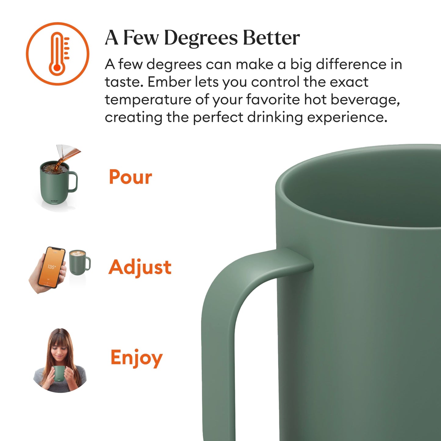 Ember Temperature Control Smart Mug 2, 10 Oz, App-Controlled Heated Coffee Mug with 80 Min Battery Life and Improved Design, Copper