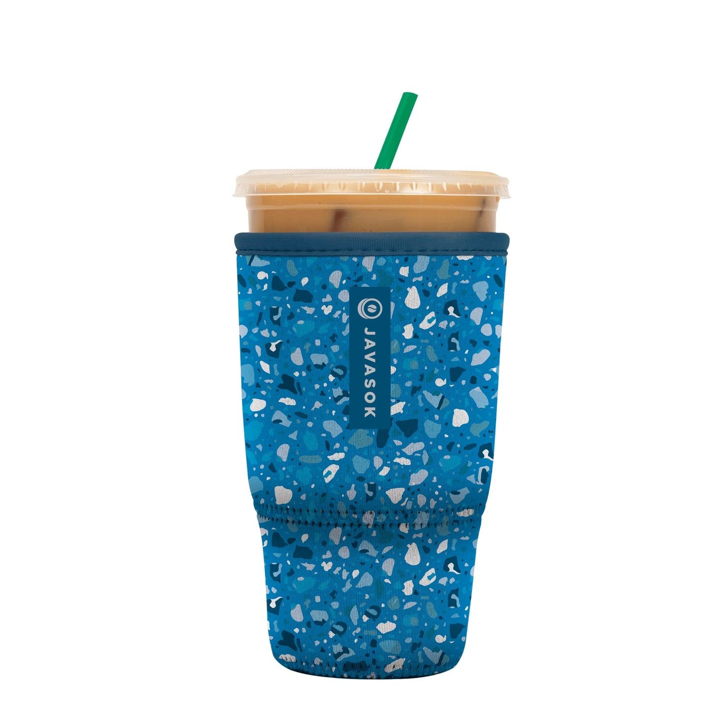 Sok It Java Sok Iced Coffee & Cold Soda Insulated Neoprene Cup Sleeve (English Garden Picnic, Medium: 22-28oz)