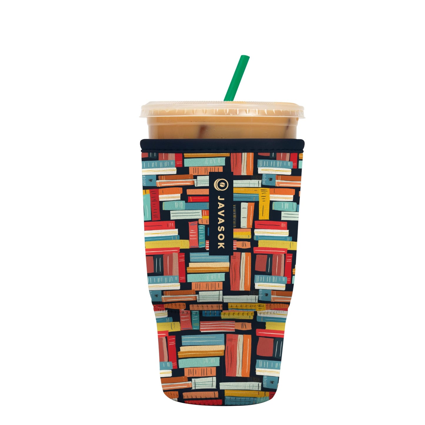 Sok It Java Sok Iced Coffee & Cold Soda Insulated Neoprene Cup Sleeve (English Garden Picnic, Medium: 22-28oz)