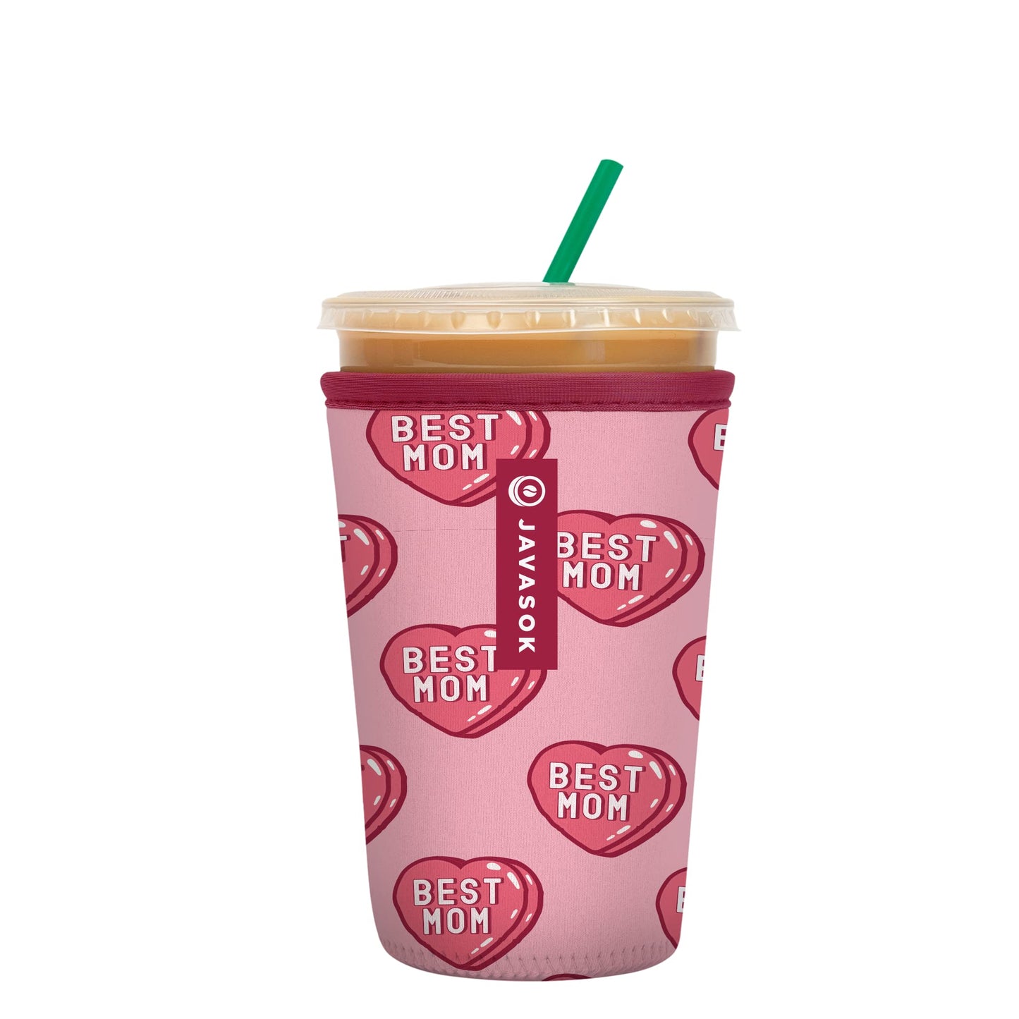 Sok It Java Sok Iced Coffee & Cold Soda Insulated Neoprene Cup Sleeve (English Garden Picnic, Medium: 22-28oz)