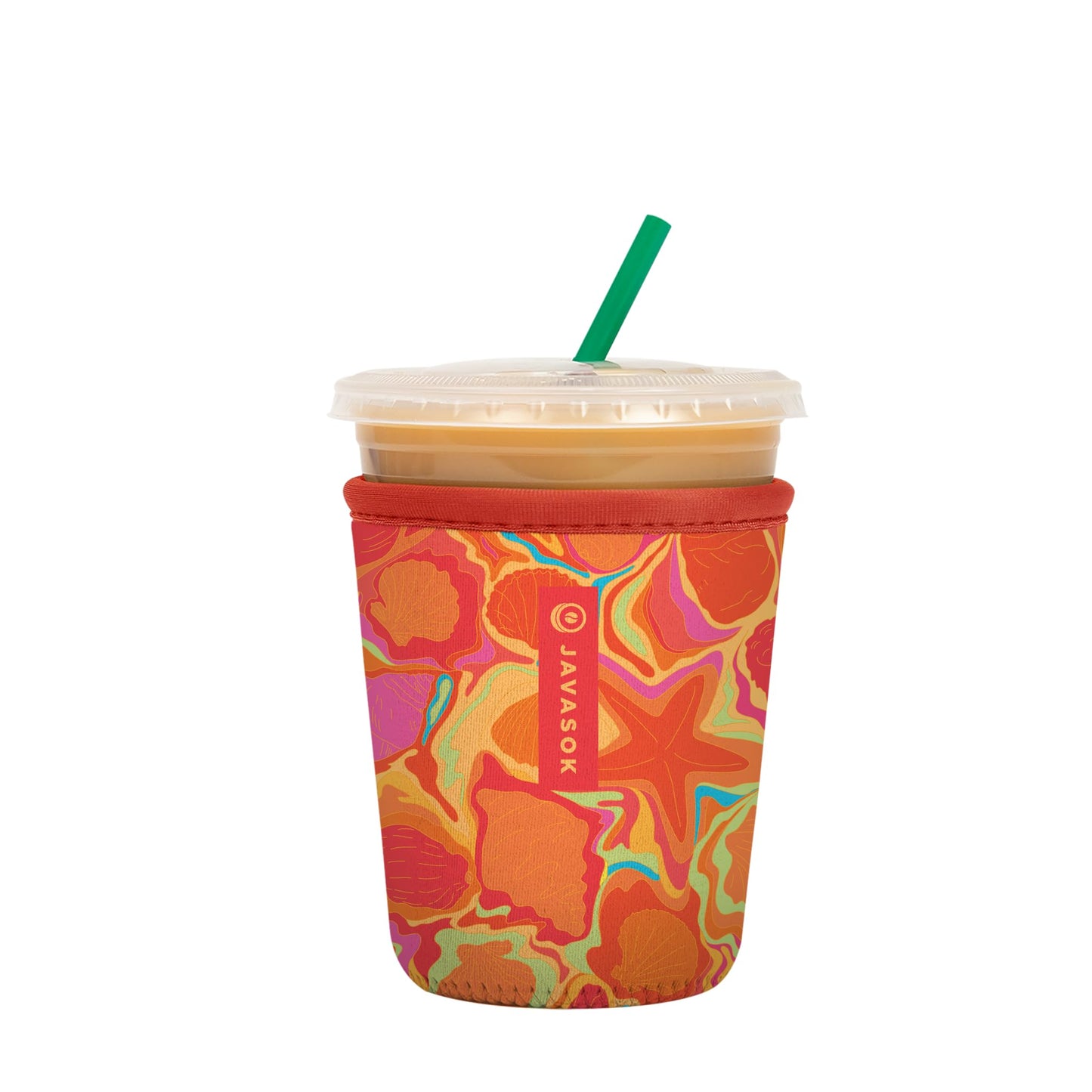 Sok It Java Sok Iced Coffee & Cold Soda Insulated Neoprene Cup Sleeve (English Garden Picnic, Medium: 22-28oz)