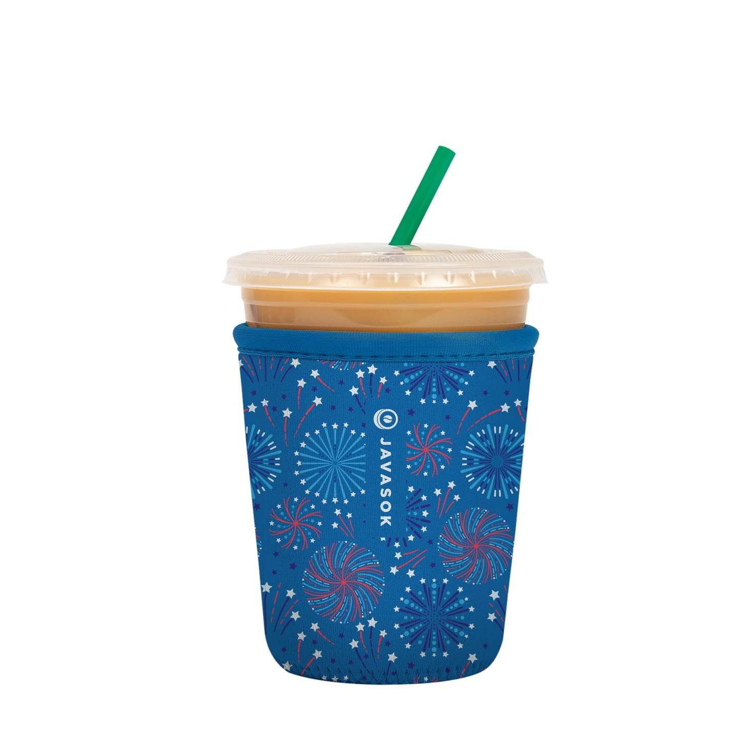 Sok It Java Sok Iced Coffee & Cold Soda Insulated Neoprene Cup Sleeve (English Garden Picnic, Medium: 22-28oz)