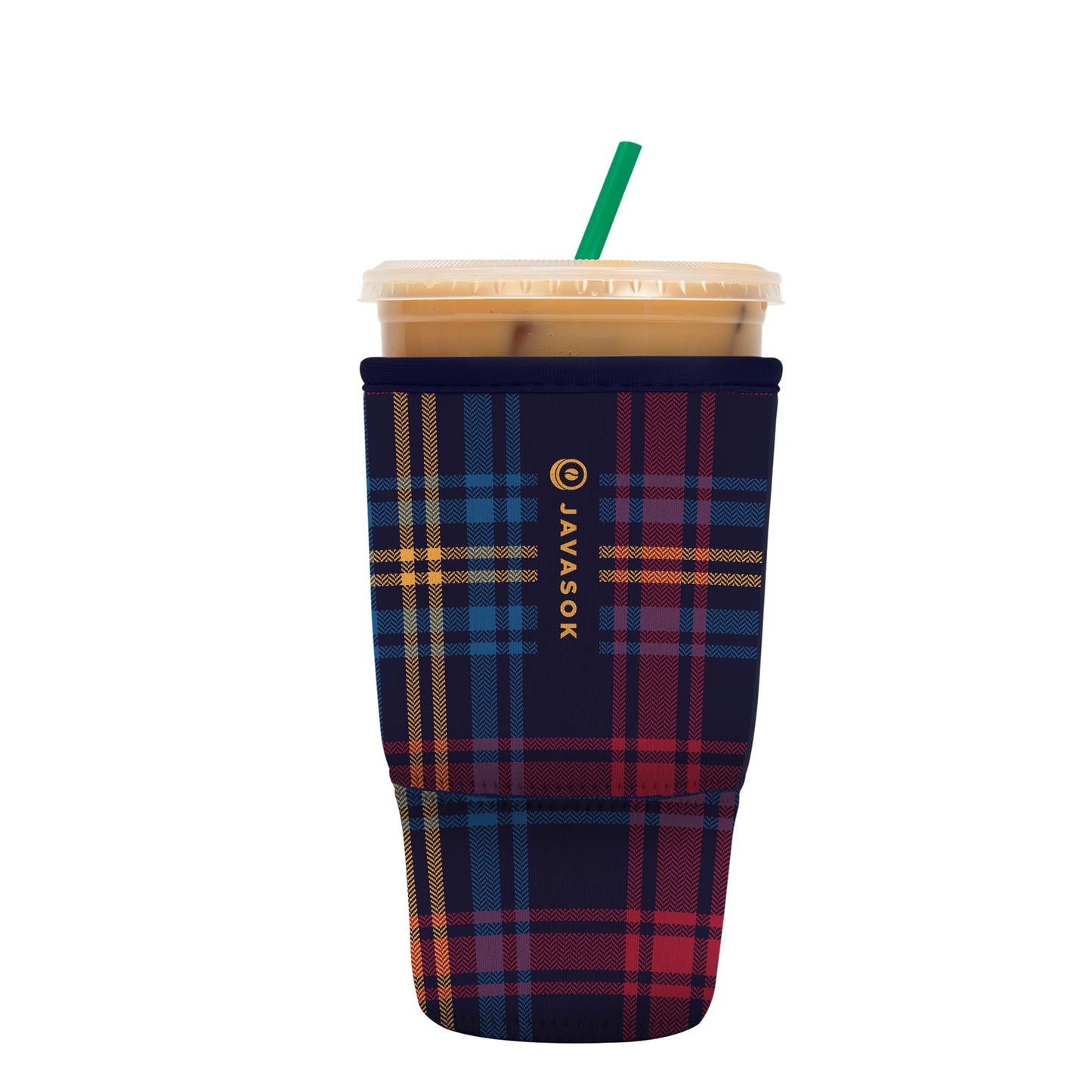 Sok It Java Sok Iced Coffee & Cold Soda Insulated Neoprene Cup Sleeve (English Garden Picnic, Medium: 22-28oz)