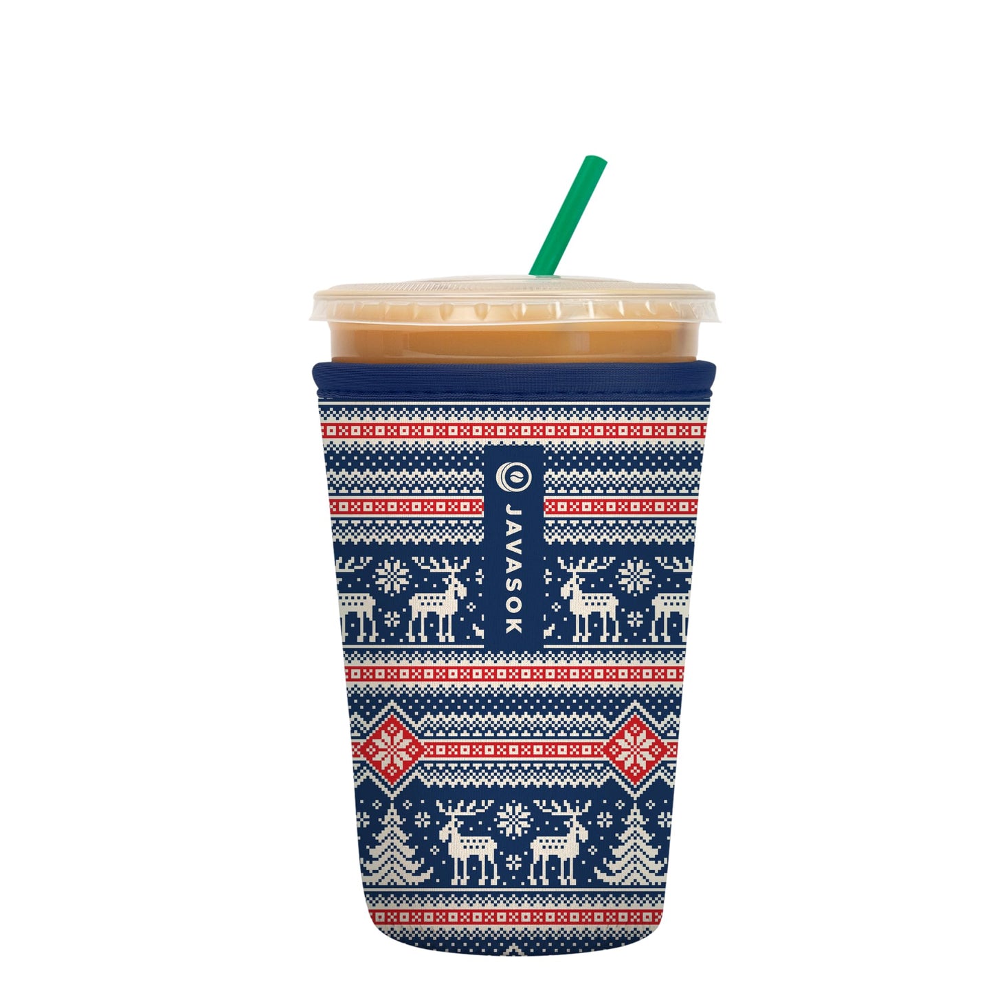 Sok It Java Sok Iced Coffee & Cold Soda Insulated Neoprene Cup Sleeve (English Garden Picnic, Medium: 22-28oz)