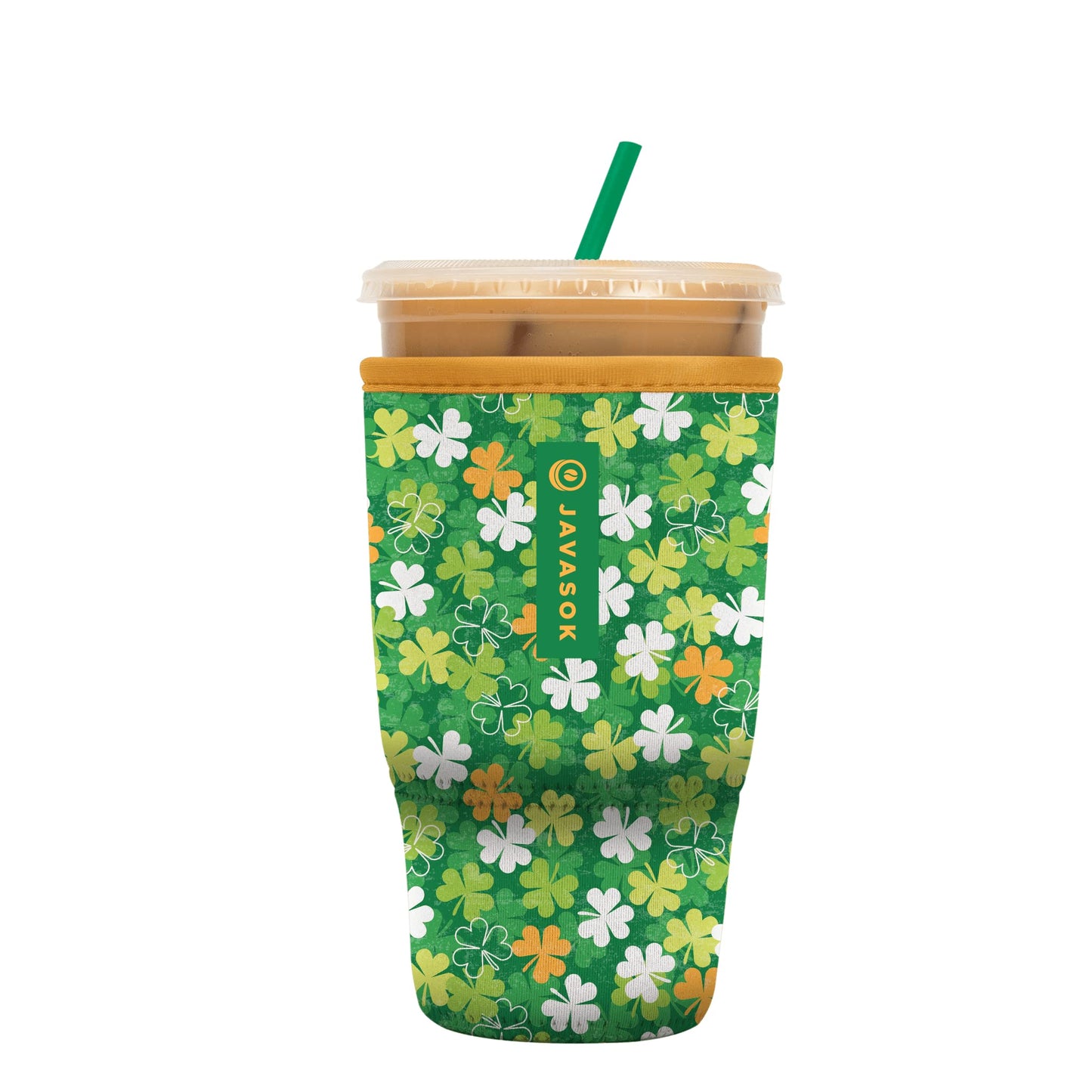 Sok It Java Sok Iced Coffee & Cold Soda Insulated Neoprene Cup Sleeve (English Garden Picnic, Medium: 22-28oz)