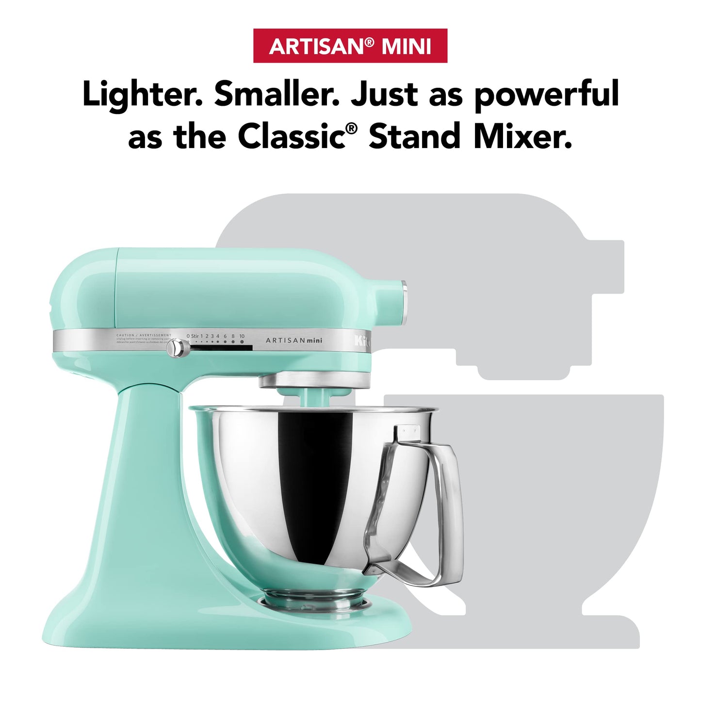 KitchenAid Artisan Mini 3.5 Quart Tilt-Head Stand Mixer - KSM3316X - Ice