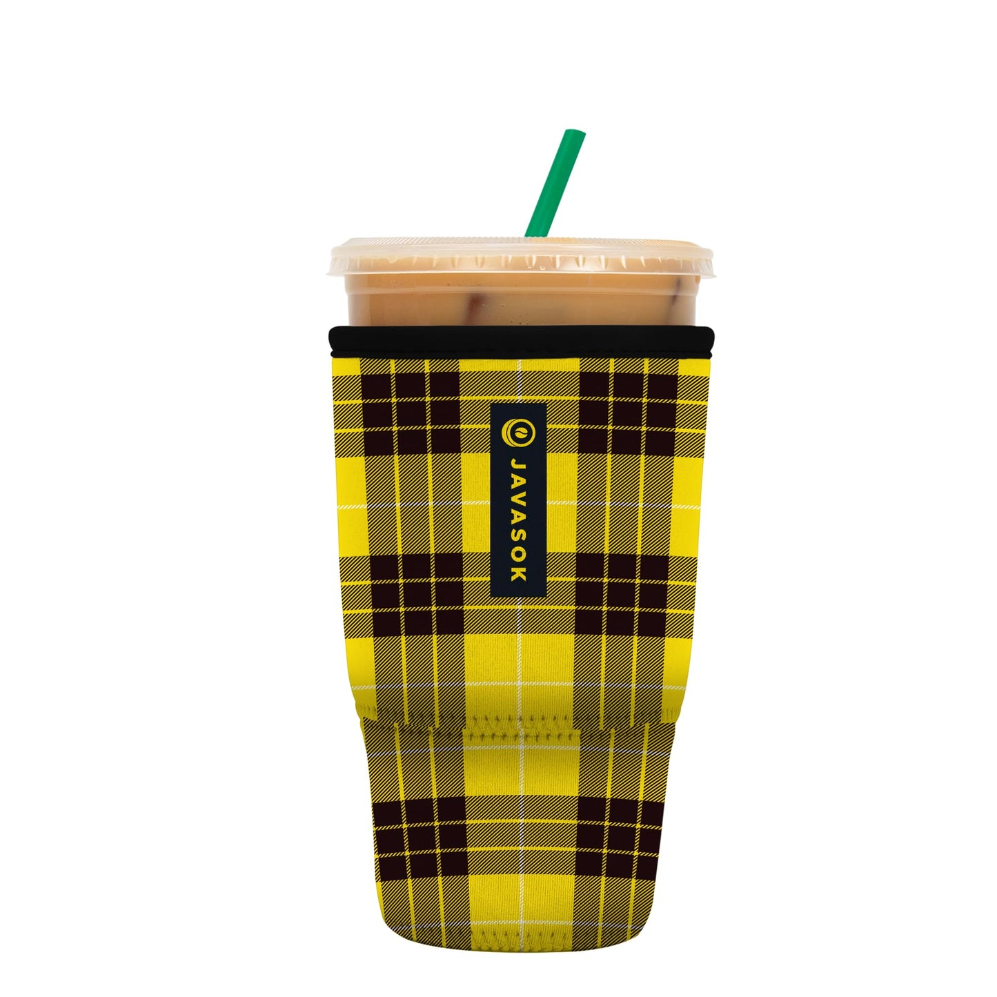 Sok It Java Sok Iced Coffee & Cold Soda Insulated Neoprene Cup Sleeve (English Garden Picnic, Medium: 22-28oz)