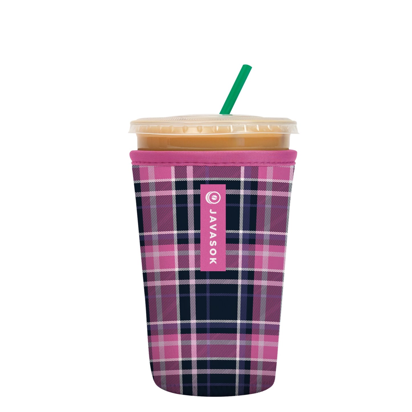 Sok It Java Sok Iced Coffee & Cold Soda Insulated Neoprene Cup Sleeve (English Garden Picnic, Medium: 22-28oz)