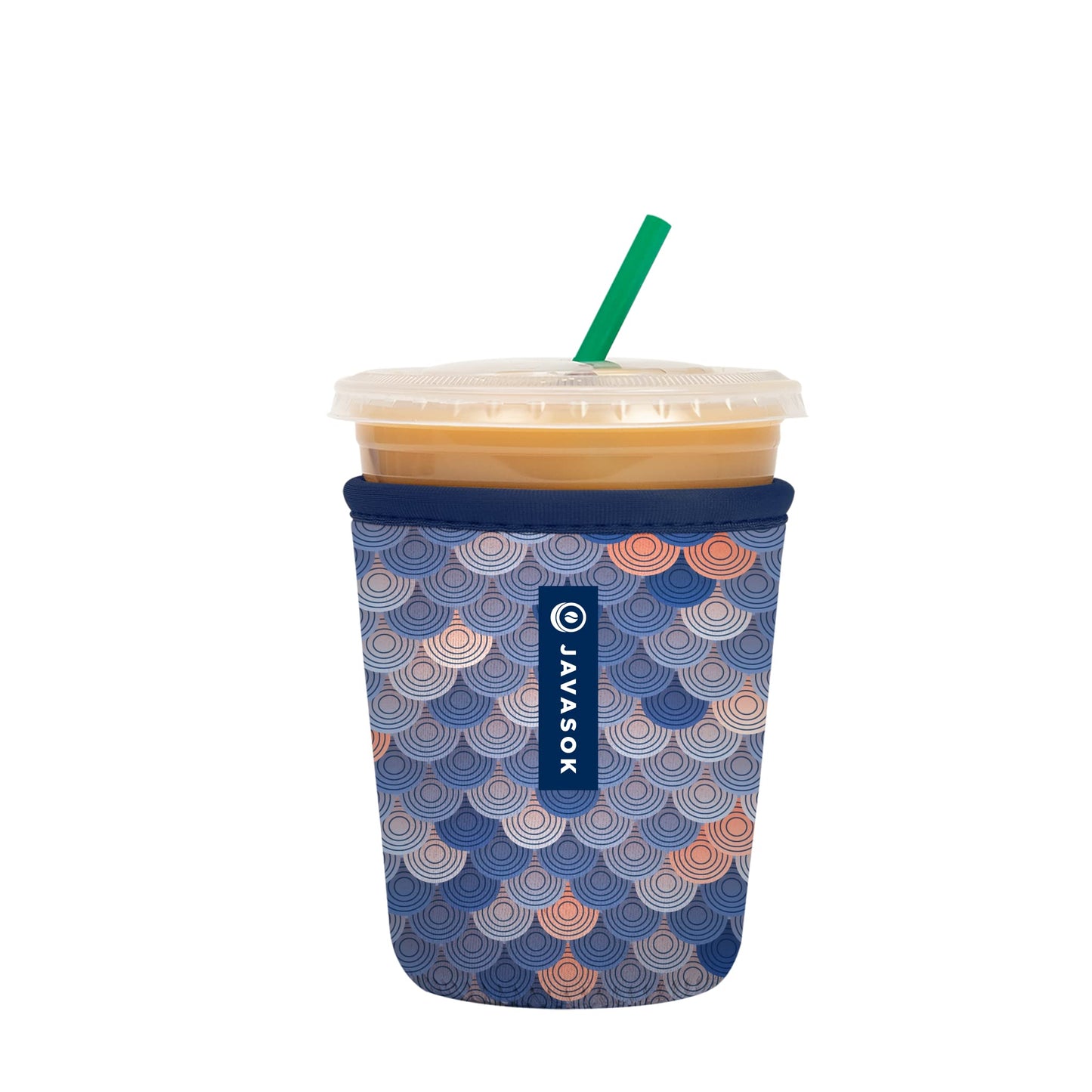 Sok It Java Sok Iced Coffee & Cold Soda Insulated Neoprene Cup Sleeve (English Garden Picnic, Medium: 22-28oz)