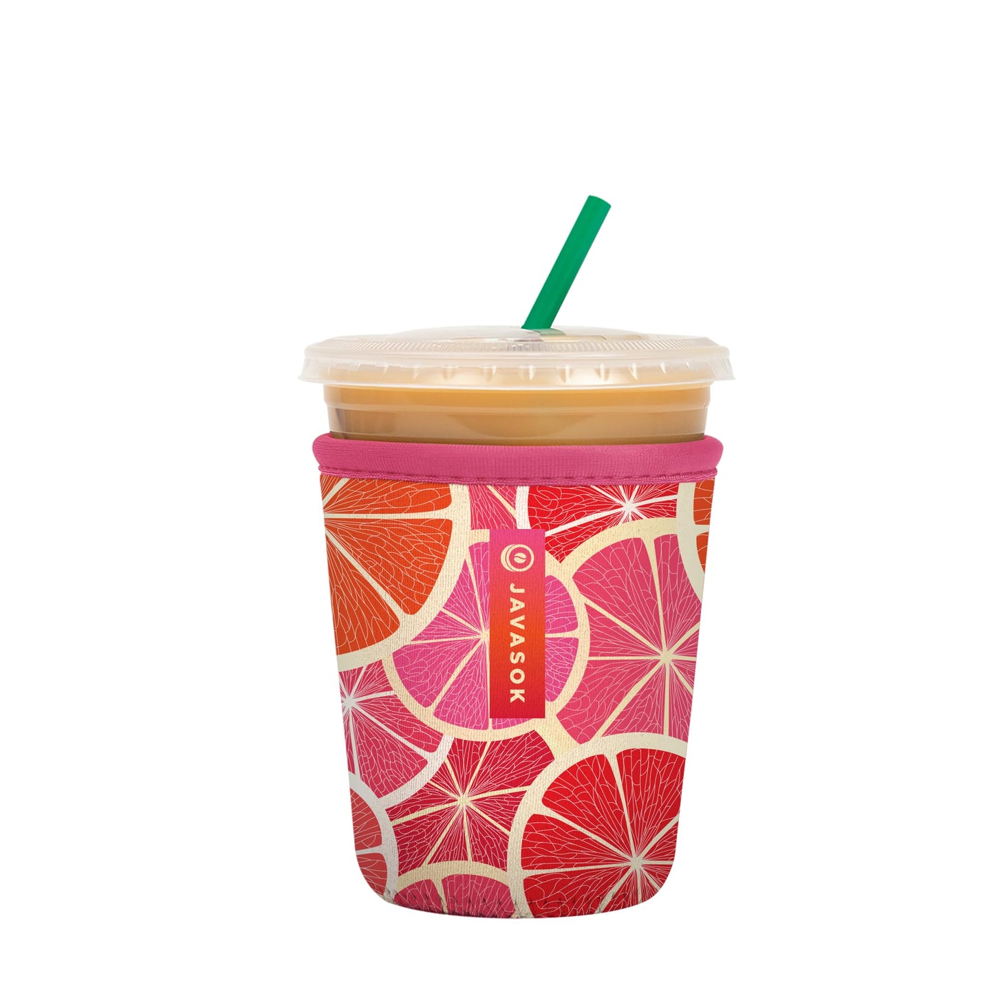 Sok It Java Sok Iced Coffee & Cold Soda Insulated Neoprene Cup Sleeve (English Garden Picnic, Medium: 22-28oz)