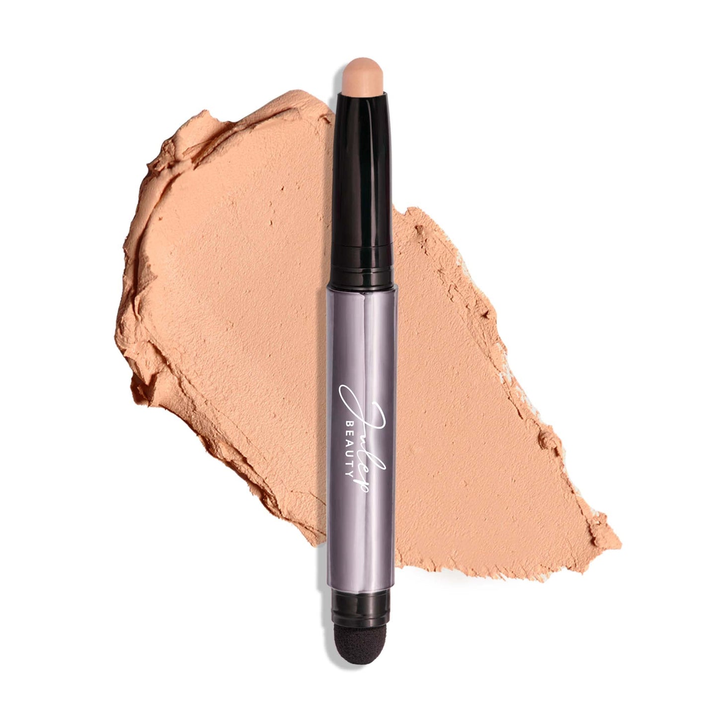 Julep Eyeshadow 101 Crème-to-Powder Waterproof Eyeshadow Stick – Sand Shimmer – Long-Lasting, Crease-Proof, Medium Golden-Beige Shimmer Eyeshadow with Built-in Smudger