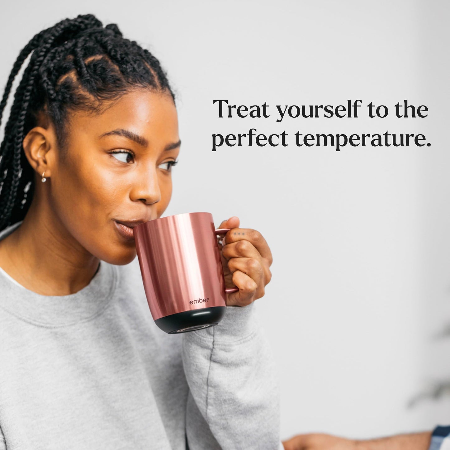 Ember Temperature Control Smart Mug 2, 10 Oz, App-Controlled Heated Coffee Mug with 80 Min Battery Life and Improved Design, Copper